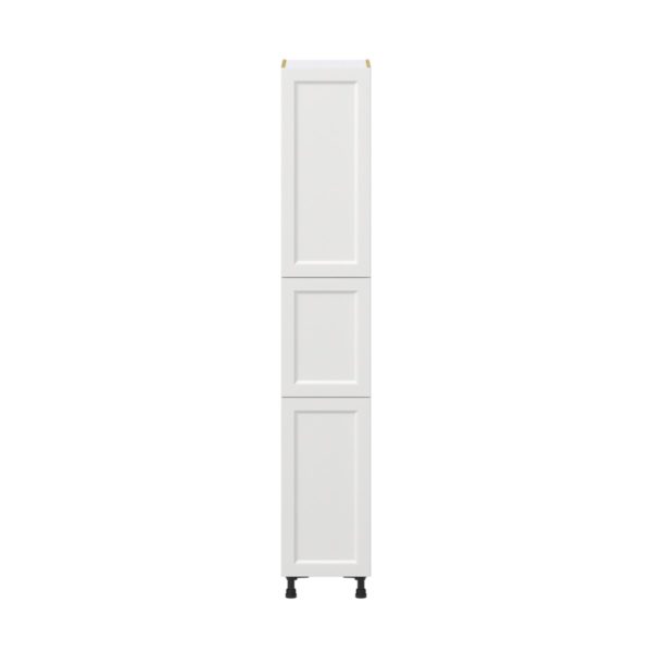 Magnolia Painted Bright White Recessed Assembled Pantry  Cabinet with 5 Shelves (15 in. W x 89.5 in. H x 24 in. D)