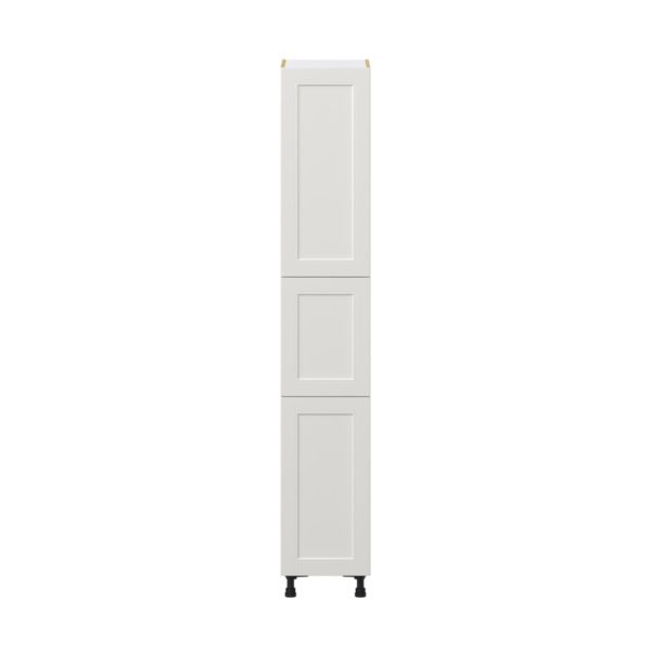 Wisteria Painted Light Gray Recessed Assembled Pantry  Cabinet with 5 Shelves (15 in. W x 89.5 in. H x 24 in. D)