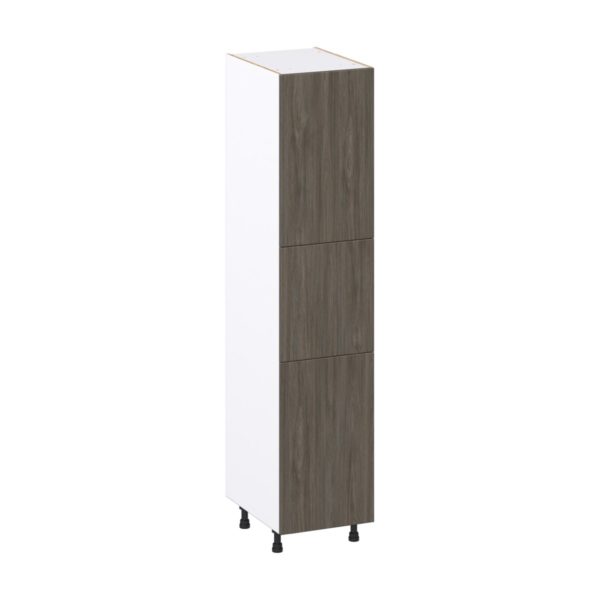 Cordyline Textured Slab Walnut Assembled Pantry Cabinet with 2 Doors and 4 Inner Drawers (18 in. W X 84.5 in. H X 24 in. D)