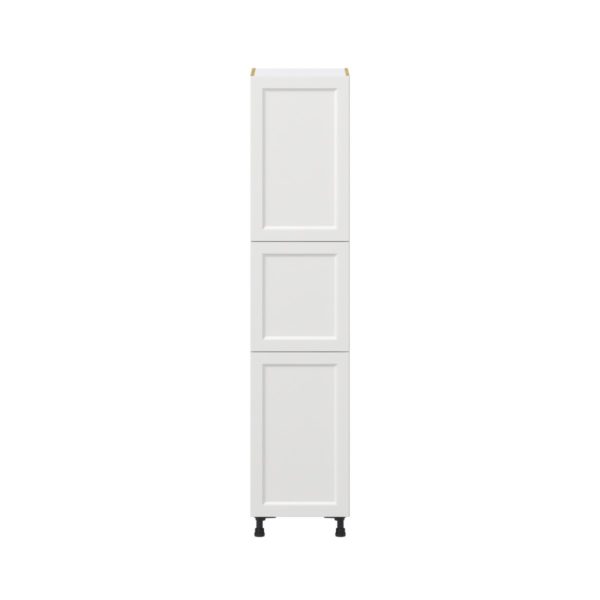 Magnolia Painted Bright White Recessed Assembled Pantry  Cabinet with 4 Shelves (18 in. W x 84.5 in. H x 24 in. D)