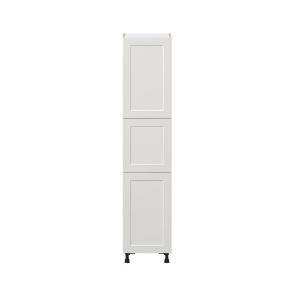 Wisteria Painted Light Gray Recessed Assembled Pantry  Cabinet with 4 Shelves (18 in. W x 84.5 in. H x 24 in. D)