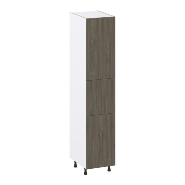 Cordyline Textured Slab Walnut Assembled Pantry Cabinet with 2 Doors and 3 Inner Drawers (18 in. W X 89.5 in. H X 24 in. D)