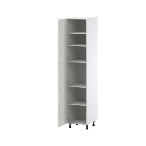 Magnolia Painted Bright White Recessed Assembled Pantry  Cabinet with 5 Shelves (18 in. W x 89.5 in. H x 24 in. D)