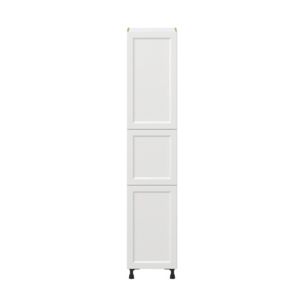 Magnolia Painted Bright White Recessed Assembled Pantry  Cabinet with 5 Shelves (18 in. W x 89.5 in. H x 24 in. D)