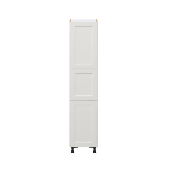 Wisteria Painted Light Gray Recessed Assembled Pantry  Cabinet with 5 Shelves (18 in. W x 89.5 in. H x 24 in. D)