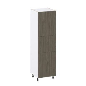 Cordyline Textured Slab Walnut Assembled Pantry Cabinet with 2 Doors and 4 Inner Drawers (24 in. W X 84.5 in. H X 24 in. D)