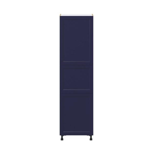 Camellia Painted Midnight Blue Recessed Assembled Pantry  Cabinet with 5 Shelves (24 in. W x 89.5 in. H x 24 in. D)