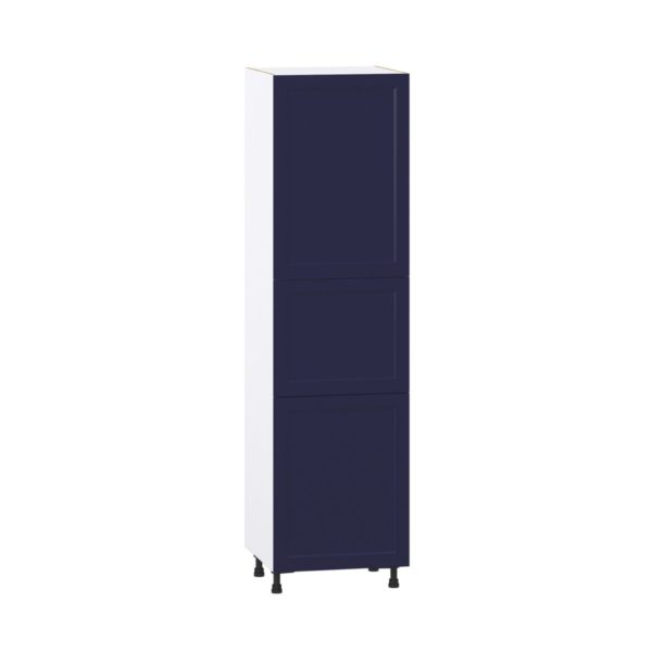 Camellia Painted Midnight Blue Recessed Assembled Pantry  Cabinet with 5 Shelves (24 in. W x 89.5 in. H x 24 in. D)