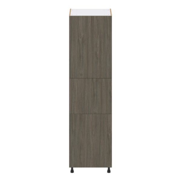 Cordyline Textured Slab Walnut Assembled Pantry Cabinet with 2 Doors and 3 Inner Drawers (24 in. W X 89.5 in. H X 24 in. D)