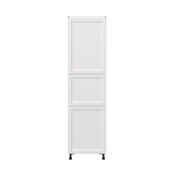 Magnolia Painted Bright White Recessed Assembled Pantry  Cabinet with 5 Shelves (24 in. W x 89.5 in. H x 24 in. D)