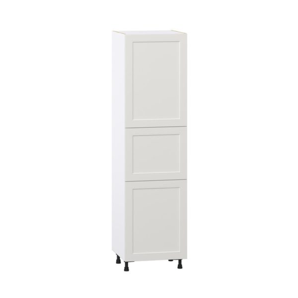 Wisteria Painted Light Gray Recessed Assembled Pantry  Cabinet with 5 Shelves (24 in. W x 89.5 in. H x 24 in. D)