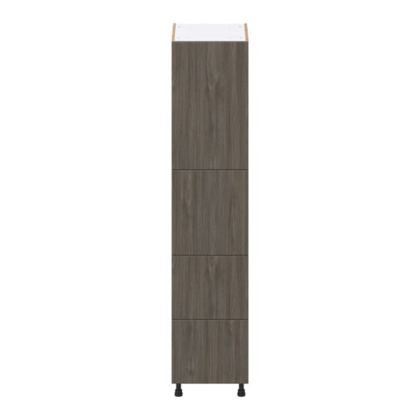 Cordyline Textured Slab Walnut Assembled Pantry Cabinet 2 Doors with 2 Drawers and 2 Inner Drawers (18 in. W X 84.5 in. H X 24 in. D)