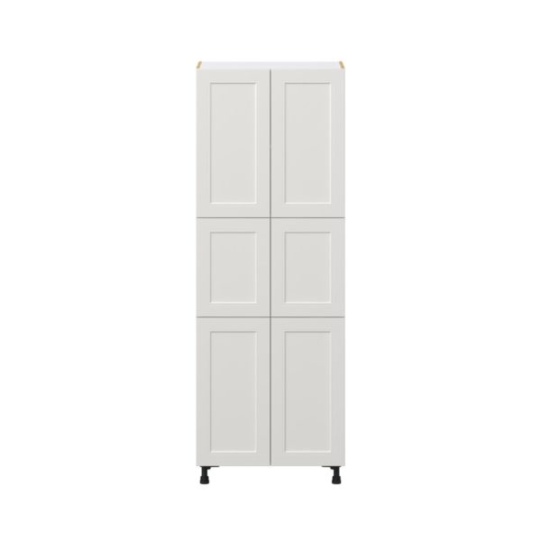 Wisteria Painted Light Gray Recessed Assembled Pantry Cabinet with 6 Doors and 4 Inner Drawers (24 in. W X 84.5 in. H X 24 in. D)