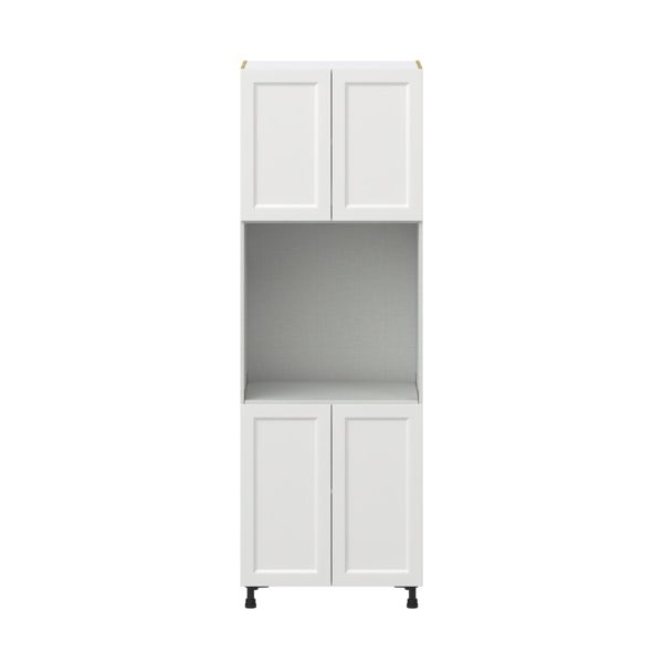 Magnolia Painted Bright White Recessed Assembled Single Oven  Cabinet (30 in. W x 89.5 in. H x 24 in. D)