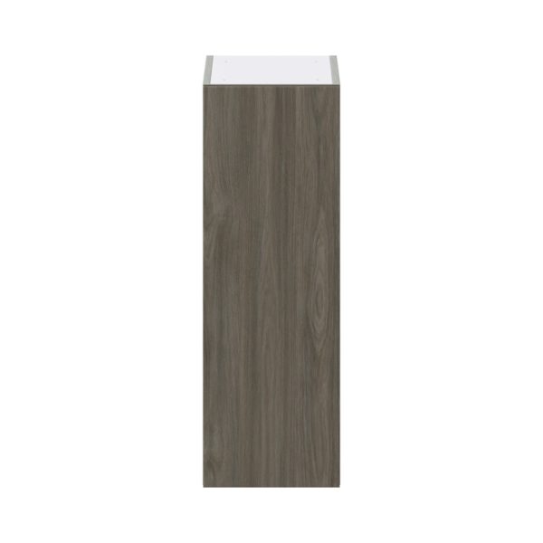 Cordyline Textured Slab Walnut Assembled Wall  Cabinet with Full High Door (12 in. W x 35 in. H x 14 in. D)