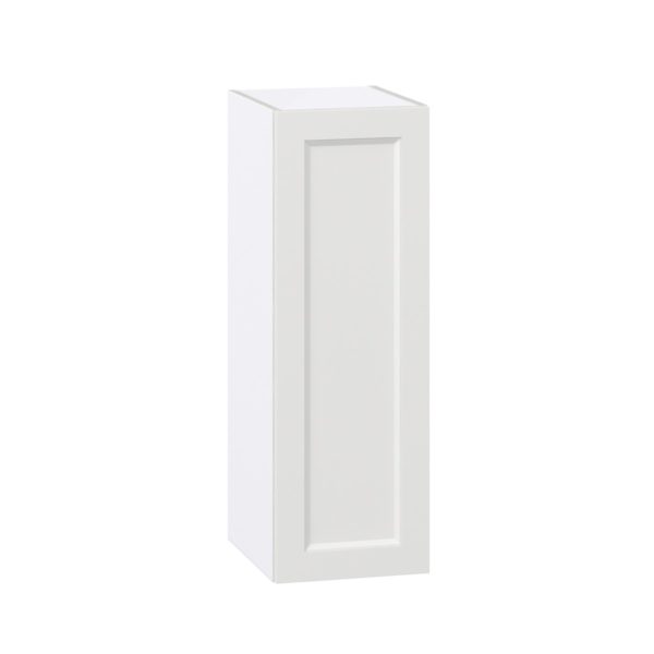 Magnolia Painted Bright White Recessed Assembled Wall  Cabinet with Full High Door (12 in. W x 35 in. H x 14 in. D)