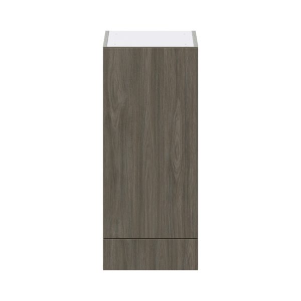 Cordyline Textured Slab Walnut Assembled Wall  Cabinet with a Door and a 5 in. Drawer (15 in. W x 35 in. H x 14 in. D)