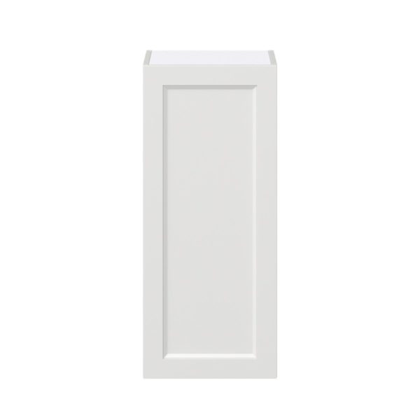 Magnolia Painted Bright White Recessed Assembled Wall  Cabinet with Full High Door (15 in. W x 35 in. H x 14 in. D)