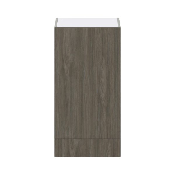 Cordyline Textured Slab Walnut Assembled Wall  Cabinet with a Door and a 5 in. Drawer (18 in. W x 35 in. H x 14 in. D)