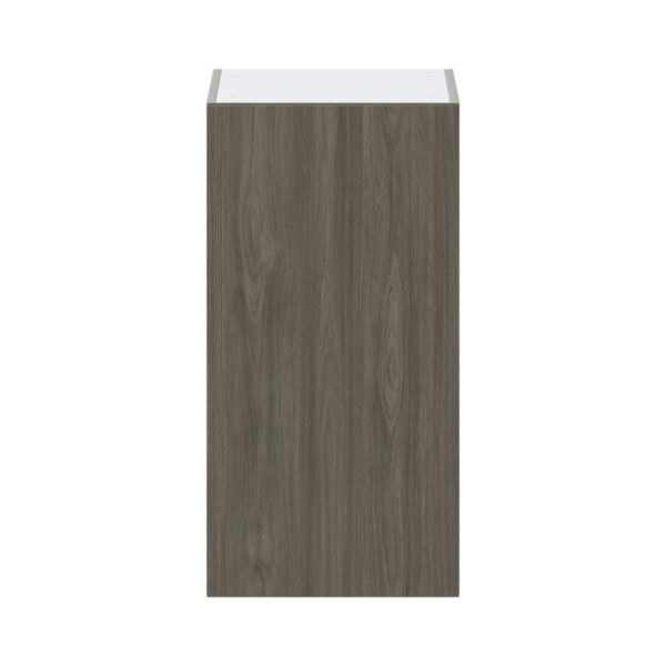 Cordyline Textured Slab Walnut Assembled Wall  Cabinet with Full High Door (18 in. W x 35 in. H x 14 in. D)