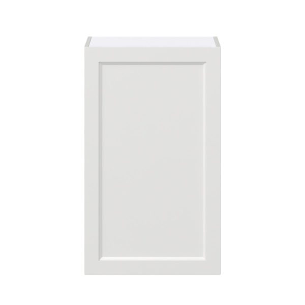 Magnolia Painted Bright White Recessed Assembled Wall  Cabinet with Full High Door (21 in. W x 35 in. H x 14 in. D)