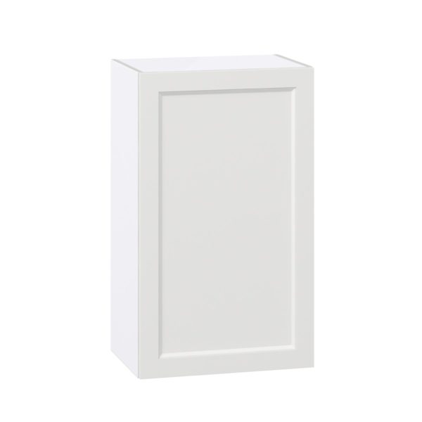 Magnolia Painted Bright White Recessed Assembled Wall  Cabinet with Full High Door (21 in. W x 35 in. H x 14 in. D)