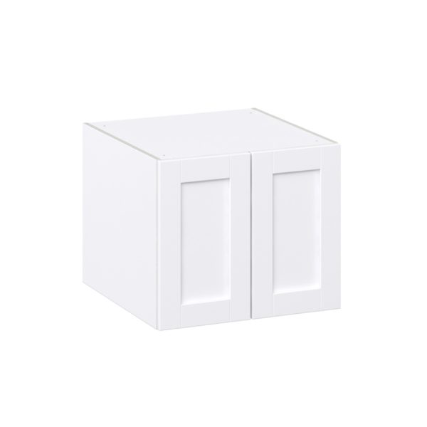 Dahlia Bright White  Shaker Assembled Wall  Cabinet with 2 Full High Doors (24 in. W X 20 in. H X 24 in. D)