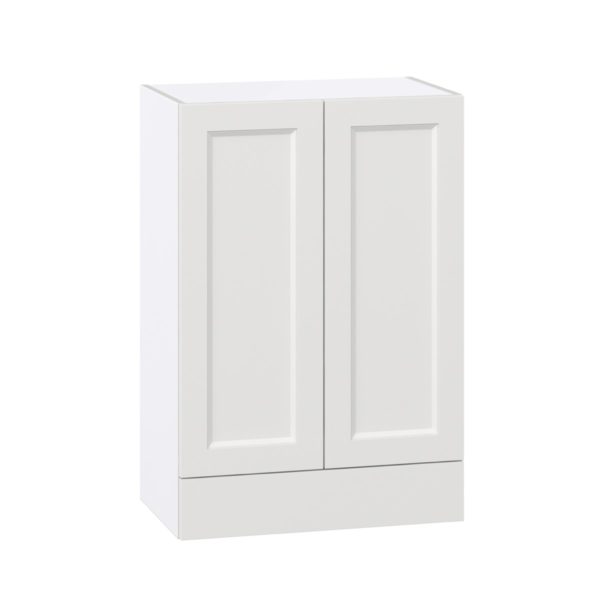 Magnolia Painted Bright White Recessed Assembled Wall  Cabinet with 2 Doors and a 5 in. Drawer (24 in. W x 35 in. H x 14 in. D)