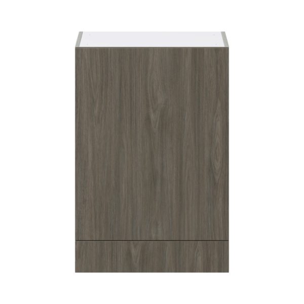 Cordyline Textured Slab Walnut Assembled Wall  Cabinet with a Door and a 5 in. Drawer (24 in. W x 35 in. H x 14 in. D)