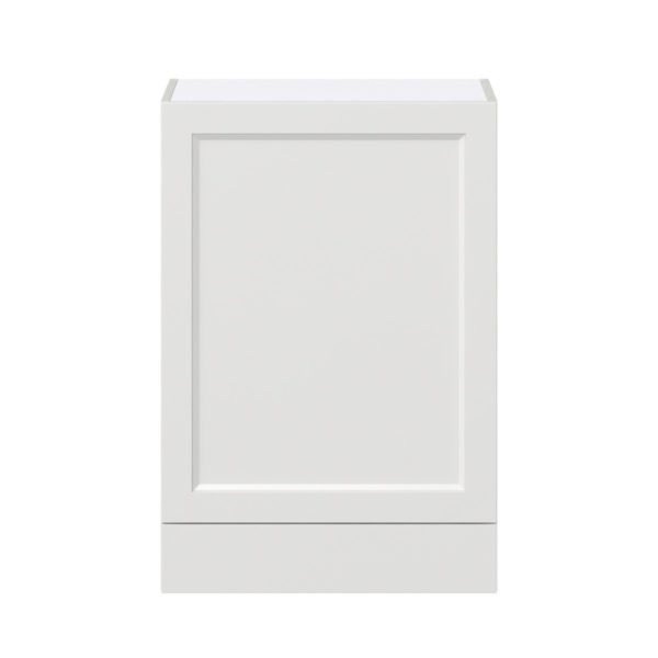 Magnolia Painted Bright White Recessed Assembled Wall  Cabinet with a Door and a 5 in. Drawer (24 in. W x 35 in. H x 14 in. D)