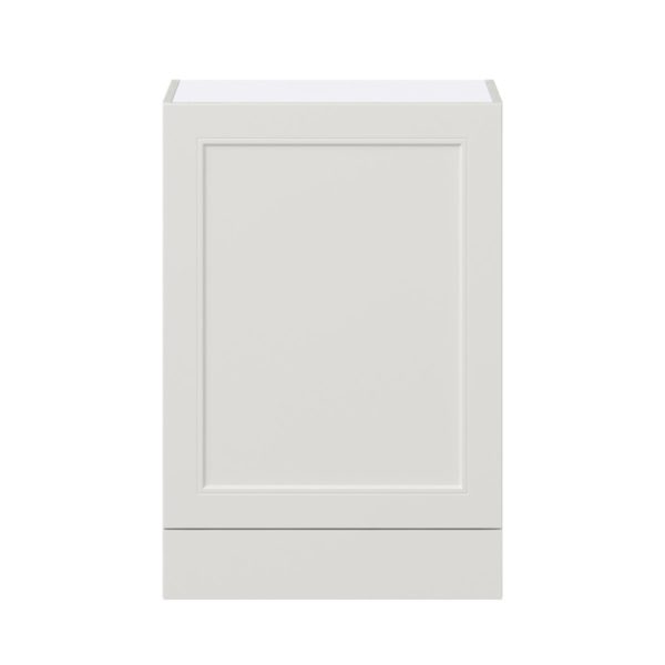 Wisteria Painted Light Gray Recessed Assembled Wall  Cabinet with a Door and a 5 in. Drawer (24 in. W x 35 in. H x 14 in. D)