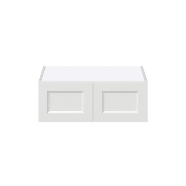 Magnolia Painted Bright White Recessed Assembled Deep Wall Bridge  Cabinet (27 in. W X 10 in. H X 24 in. D)