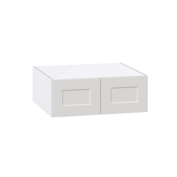 Wisteria Painted Light Gray Recessed Assembled Deep Wall Bridge  Cabinet (27 in. W X 10 in. H X 24 in. D)