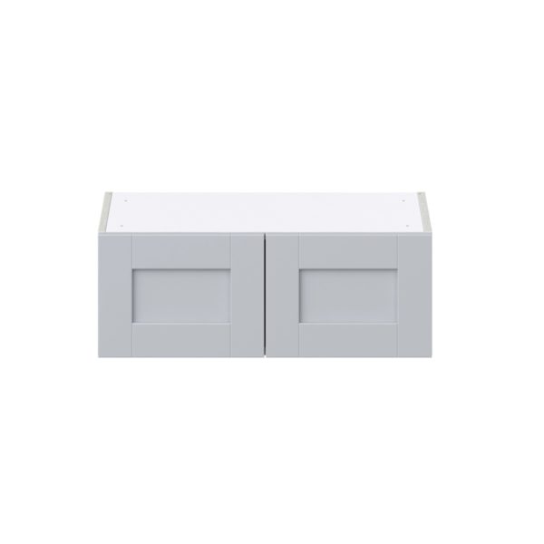 Sea Holly Light Gray  Shaker Assembled Wall Bridge Cabinet (27 in. W X 10 in. H X 14 in. D)