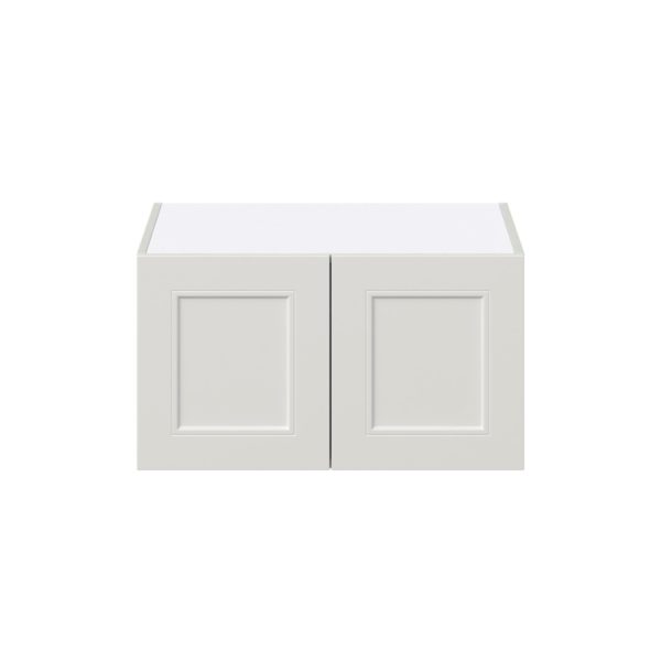 Wisteria Painted Light Gray Recessed Assembled Deep Wall Bridge  Cabinet (27 in. W X 15 in. H X 24 in. D)