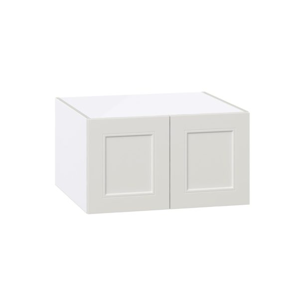 Wisteria Painted Light Gray Recessed Assembled Deep Wall Bridge  Cabinet (27 in. W X 15 in. H X 24 in. D)