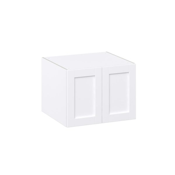 Dahlia Bright White  Shaker Assembled Deep Wall Bridge Cabinet (27 in. W X 20 in. H X 24 in. D)