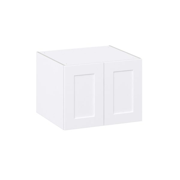 Jasmine Painted Warm White  Shaker Assembled Deep Wall Bridge Cabinet (27 in. W X 20 in. H X 24 in. D)