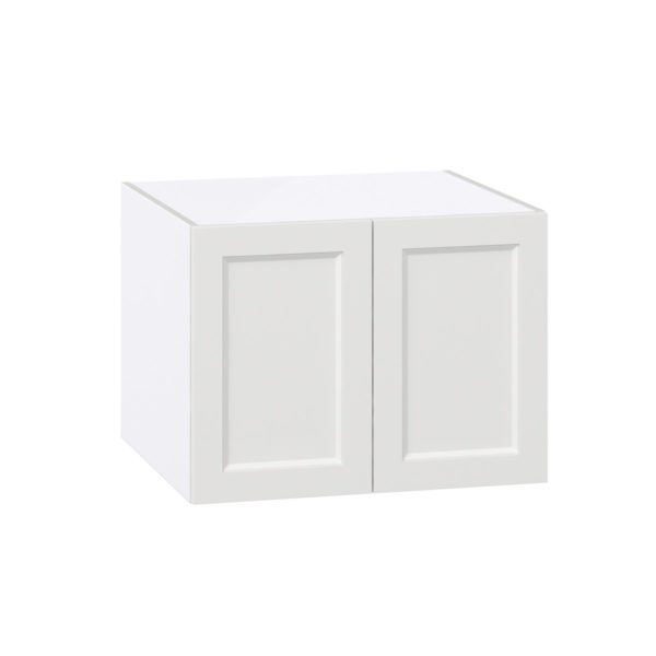 Magnolia Painted Bright White Recessed Assembled Deep Wall Bridge Cabinet (27 in. W X 20 in. H X 24 in. D)