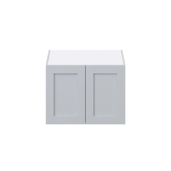 Sea Holly Light Gray  Shaker Assembled Deep Wall Bridge Cabinet (27 in. W X 20 in. H X 24 in. D)