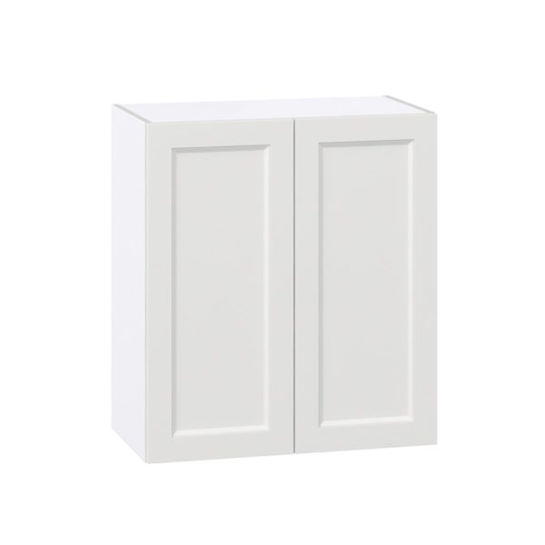 Magnolia Painted Bright White Recessed Assembled Wall  Cabinet (27 in. W X 30 in. H X 14 in. D)