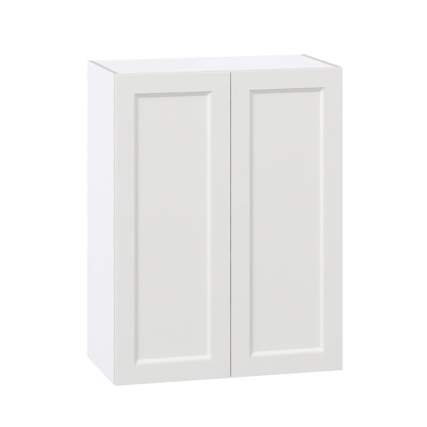 Magnolia Painted Bright White Recessed Assembled Wall  Cabinet (27 in. W X 35 in. H X 14 in. D)