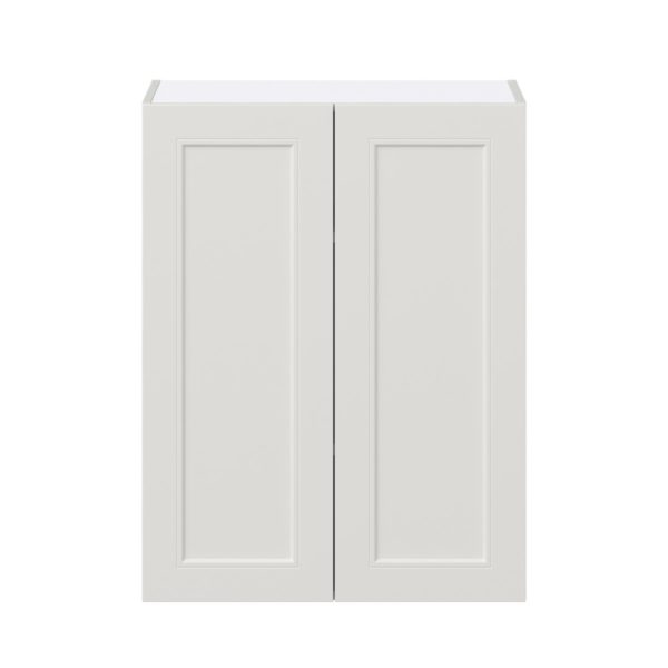 Wisteria Painted Light Gray Recessed Assembled Wall  Cabinet (27 in. W X 35 in. H X 14 in. D)