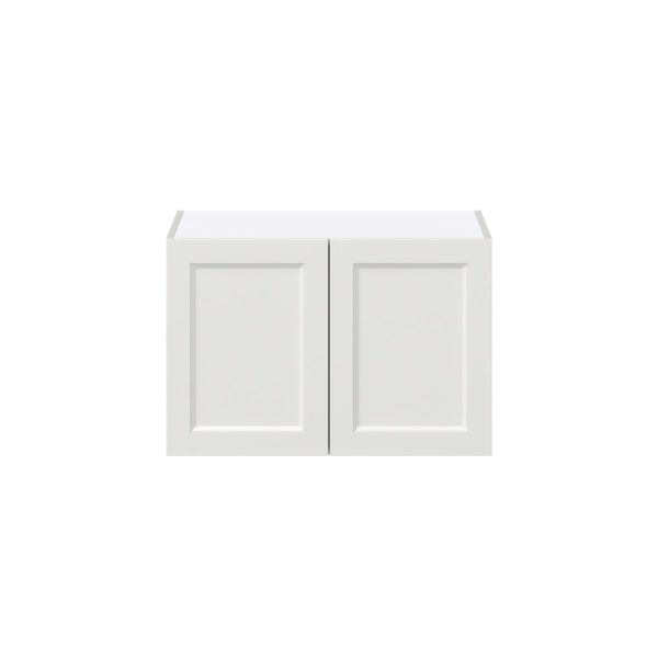 Magnolia Painted Bright White Recessed Assembled Deep Wall Bridge Cabinet (30 in. W x 20 in. H x 24 in. D)