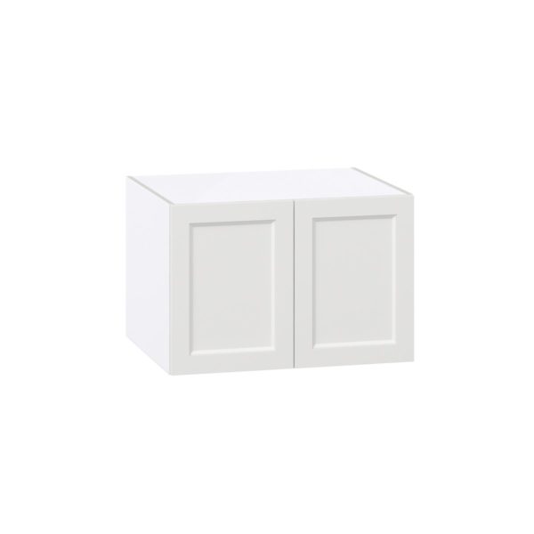 Magnolia Painted Bright White Recessed Assembled Deep Wall Bridge Cabinet (30 in. W x 20 in. H x 24 in. D)