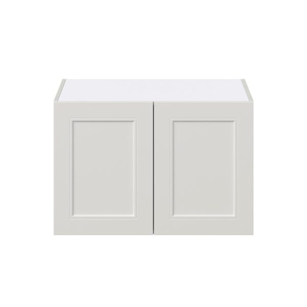 Wisteria Painted Light Gray Recessed Assembled Deep Wall Bridge Cabinet (30 in. W x 20 in. H x 24 in. D)