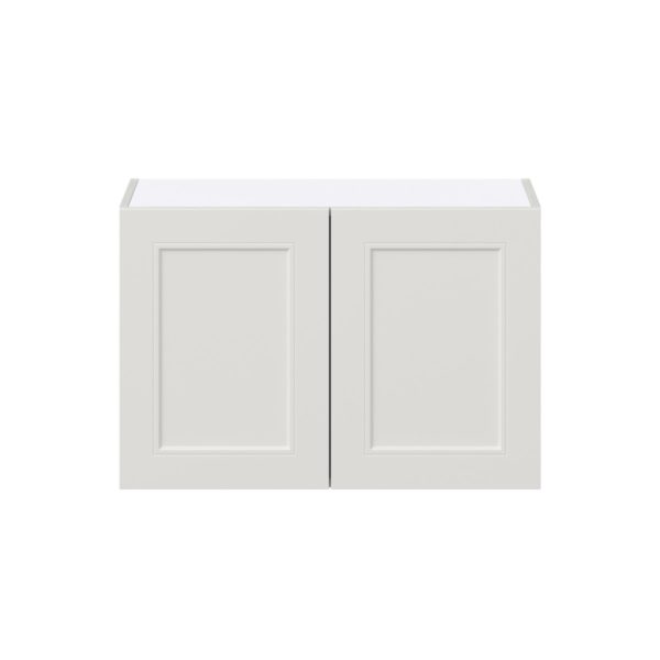 Wisteria Painted Light Gray Recessed Assembled  Wall Bridge Cabinet (30 in. W X 20 in. H X 14 in. D)