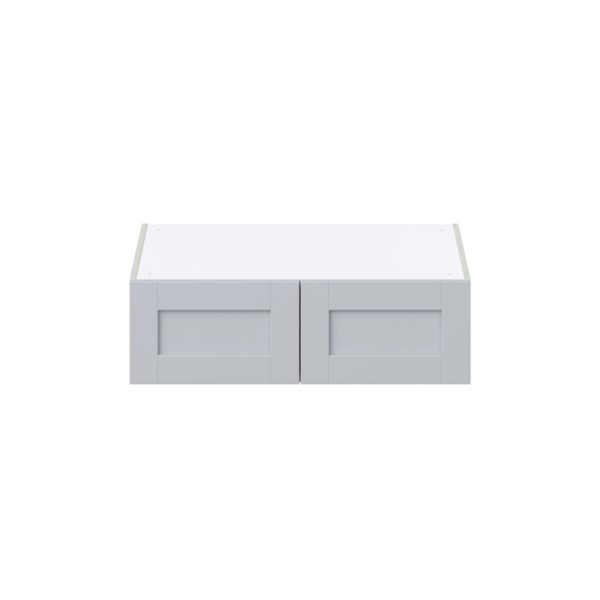 Sea Holly Light Gray  Shaker Assembled Full High Door Deep Wall Bridge  Cabinet (33 in. W X 10 in. H X 24 in. D)