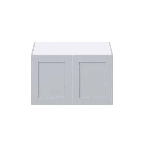 Sea Holly Light Gray  Shaker Assembled Deep Wall Bridge  Cabinet (33 in. W X 15 in. H X 24 in. D)