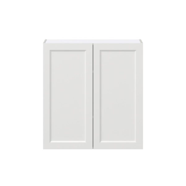 Magnolia Painted Bright White Recessed Assembled Wall  Cabinet (33 in. W X 35 in. H X 14 in. D)